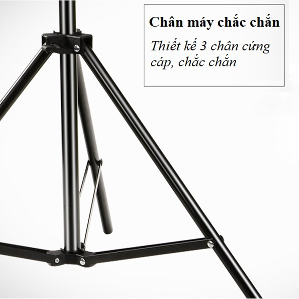 [TRIPOD] Cây Livestream Selfiecom - Hỗ trợ chụp ảnh, quay video, chơi tiktok, gắn đèn livestream - Tặng kèm remote bluetooth chụp ảnh- Hàng chính hãng