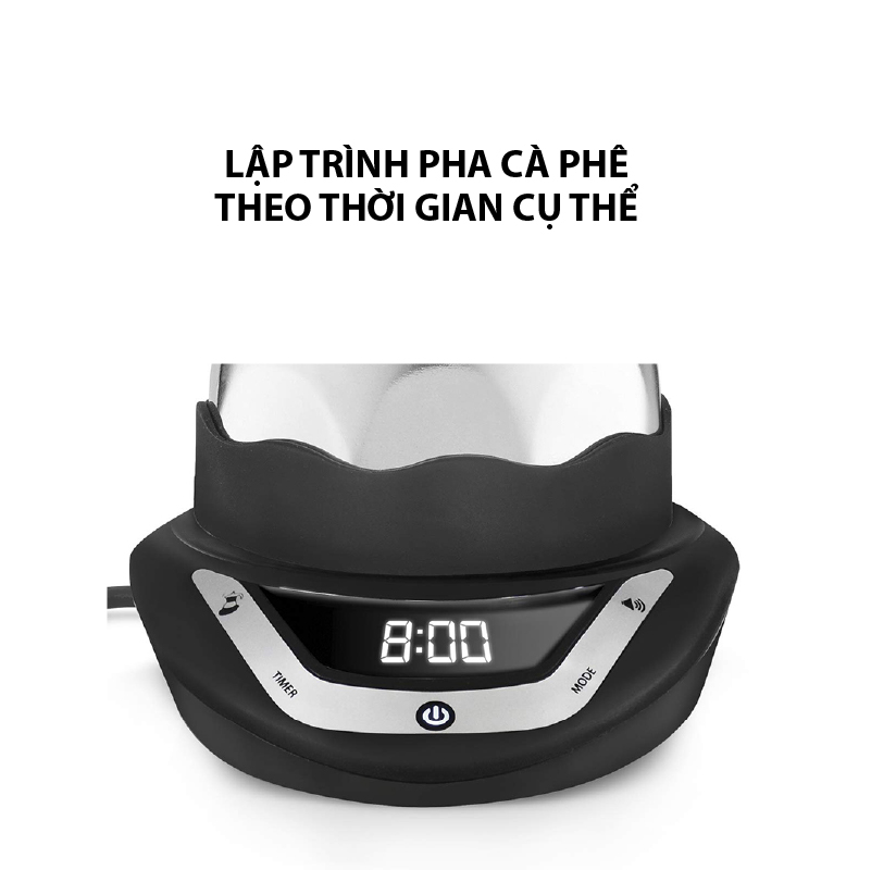 Máy Pha Cà Phê Bialetti Chạy Điện Hẹn Giờ Moka Timer 6 Cup 6TZ 2015 - 0006093