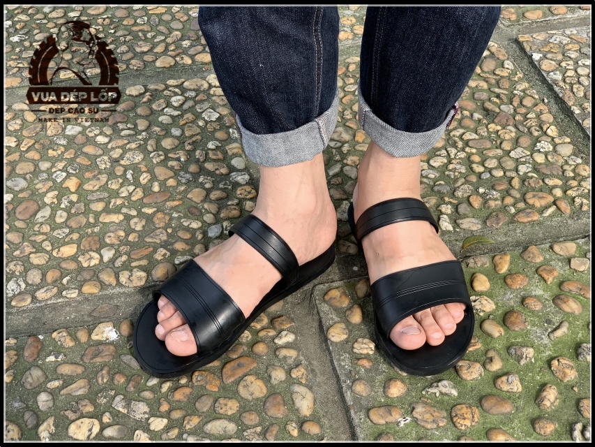 Dép cao su nam nữ 2 quai ngang