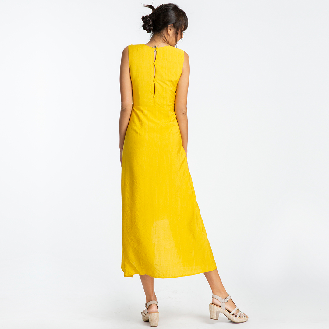 Đầm Maxi Hity DRE090 (Vàng Mù Tạt Mustard)