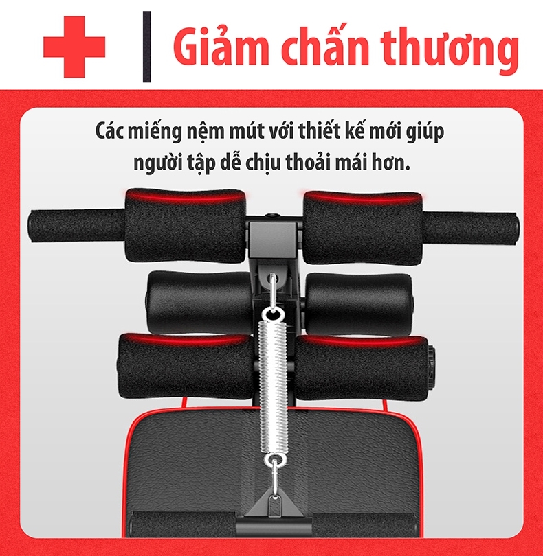 Ghế tập bụng cong có chốt gập SIT UP model 119 mới BG (hàng nhập khẩu)