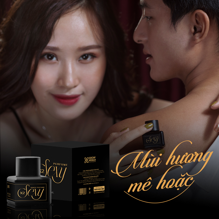 Nước hoa vùng kín X2 Sexy Cocayhoala 5ml khử mùi hôi, làm thơm ,hồng và se khít vùng kín- hương hổ phách, xạ hương Hương thơm dịu nhẹ, quyến rũ, thành phần thiên nhiên, an toàn, lành tính