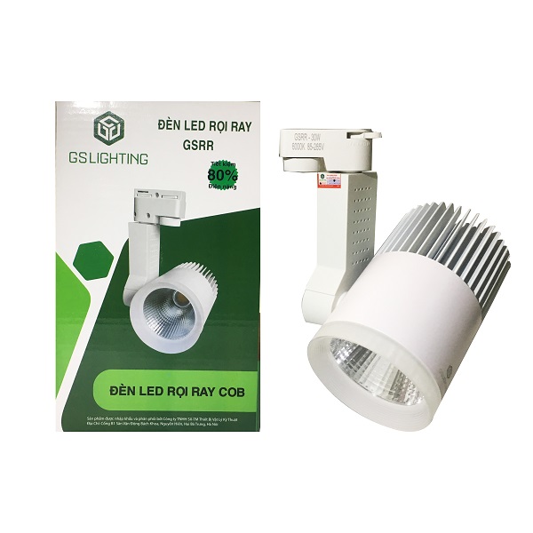 Đèn LED Rọi Ray 20W GSRR20 GS Lighting (Vỏ trắng ánh sáng vàng)