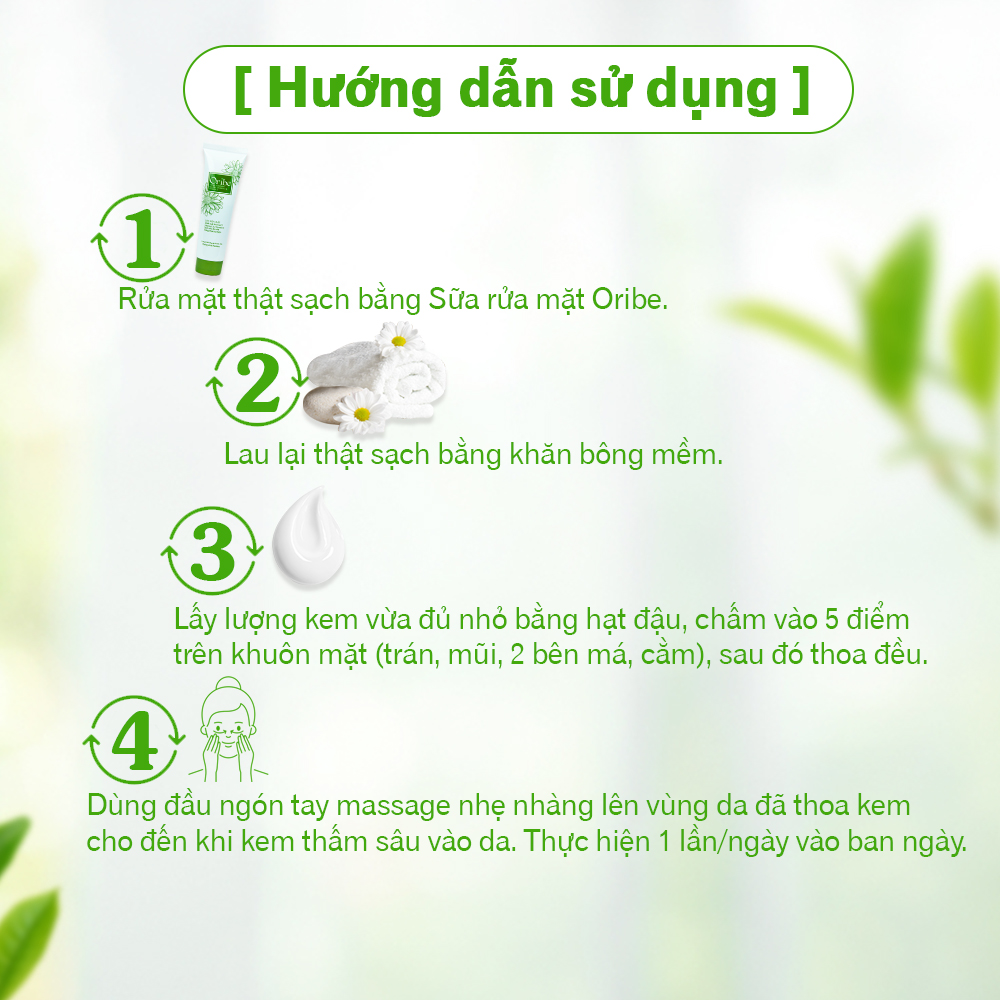 Kem Dưỡng Trắng Da Chống Nắng Ban Ngày Oribe Chống Lão Hóa Mờ Thâm Nám Dưỡng Ẩm 30g