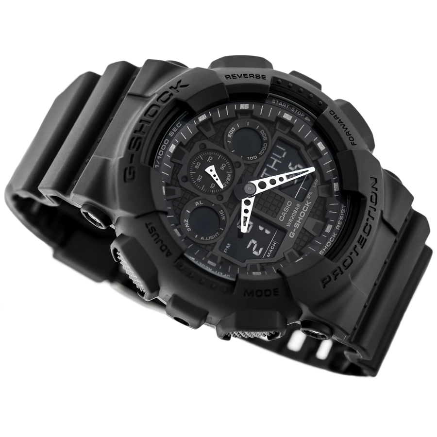 Đồng hồ nam dây nhựa Casio G-Shock chính hãng GA-100-1A1DR