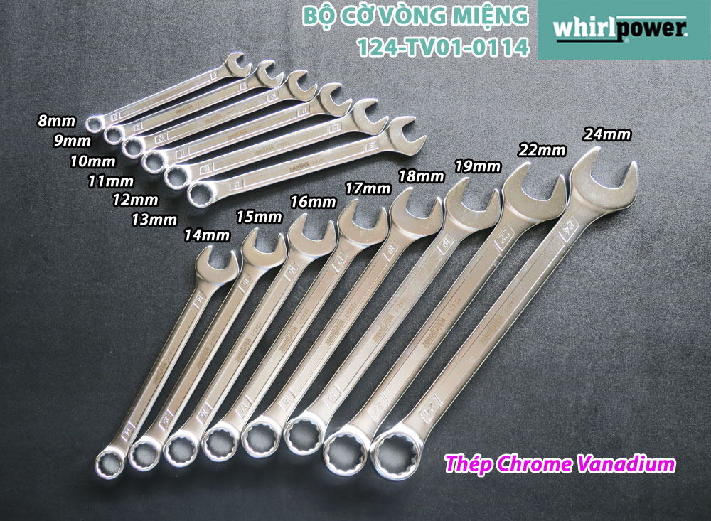 BỘ CỜ LÊ VÒNG MIỆNG 14 CHI TIẾT WHIRLPOWER