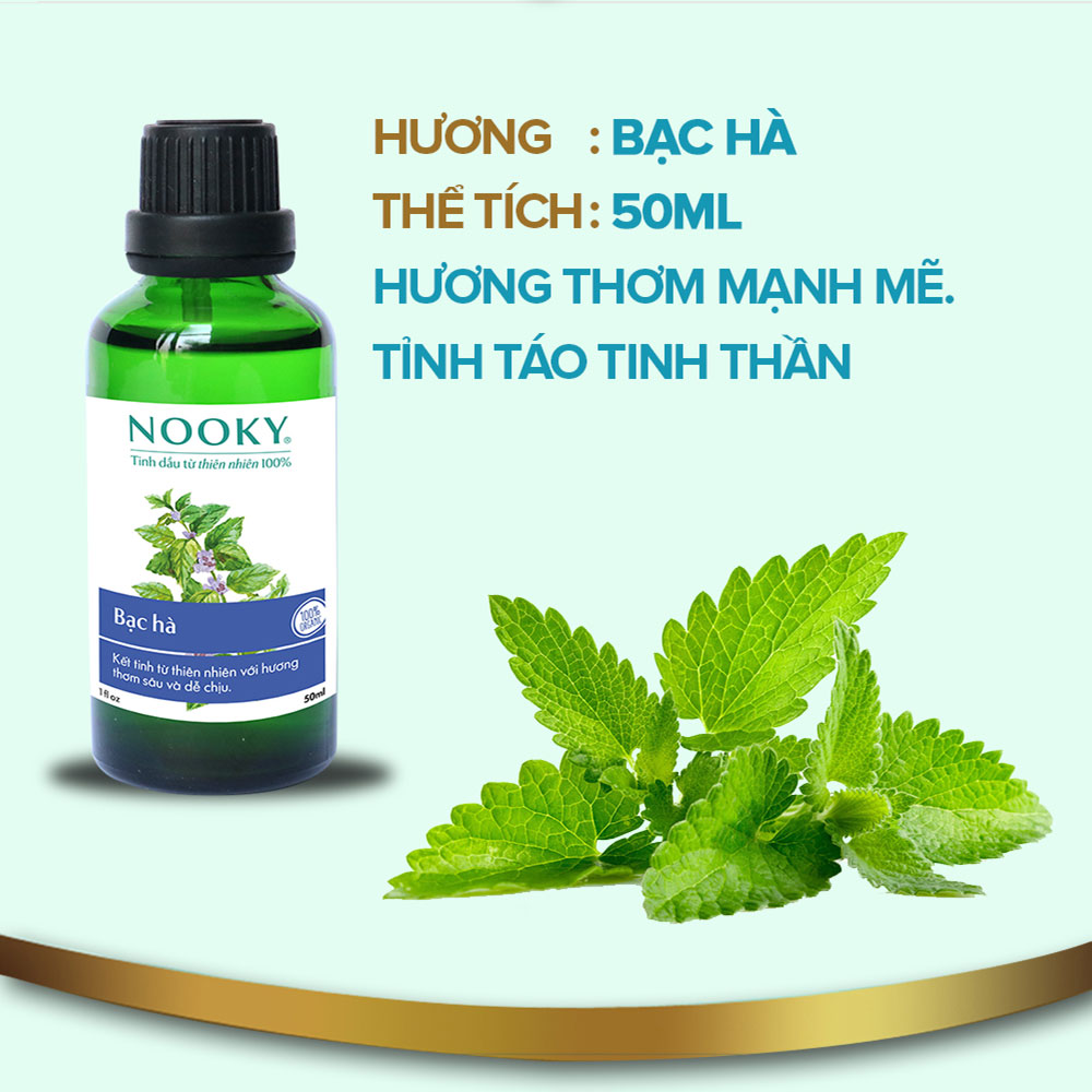 [50ml] Tinh dầu Bạc hà NOOKY 100% Thiên Nhiên - TORO FARM