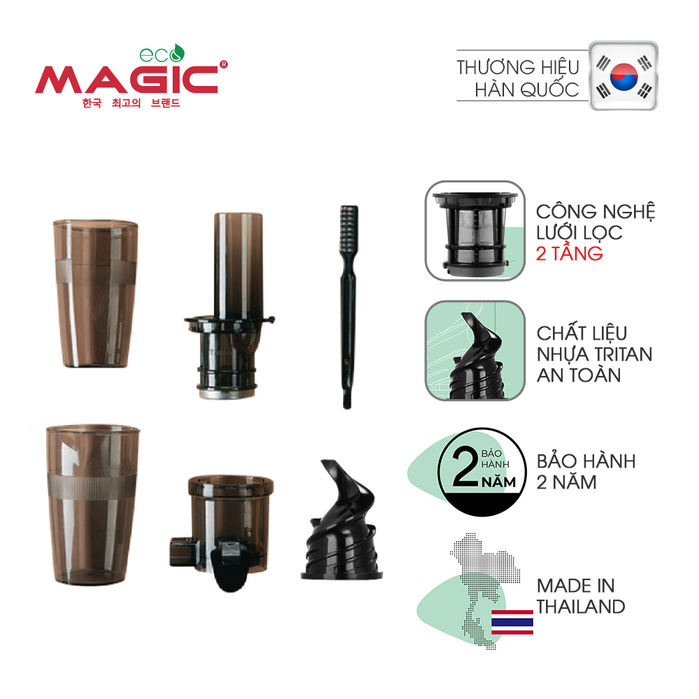 Máy ép tốc độ chậm thế hệ mới Magic Eco AC-132 - Hàng chính hãng