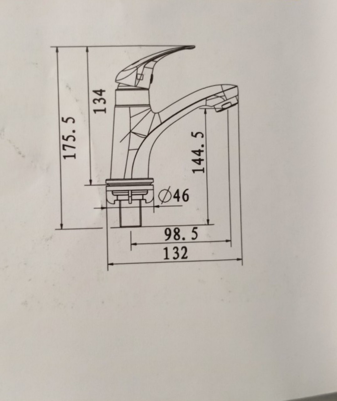 Vòi lavabo lạnh tay gật gù American Standard Gala WF-4611(vòi chưa bao gồm bộ xả và dây cấp nước)