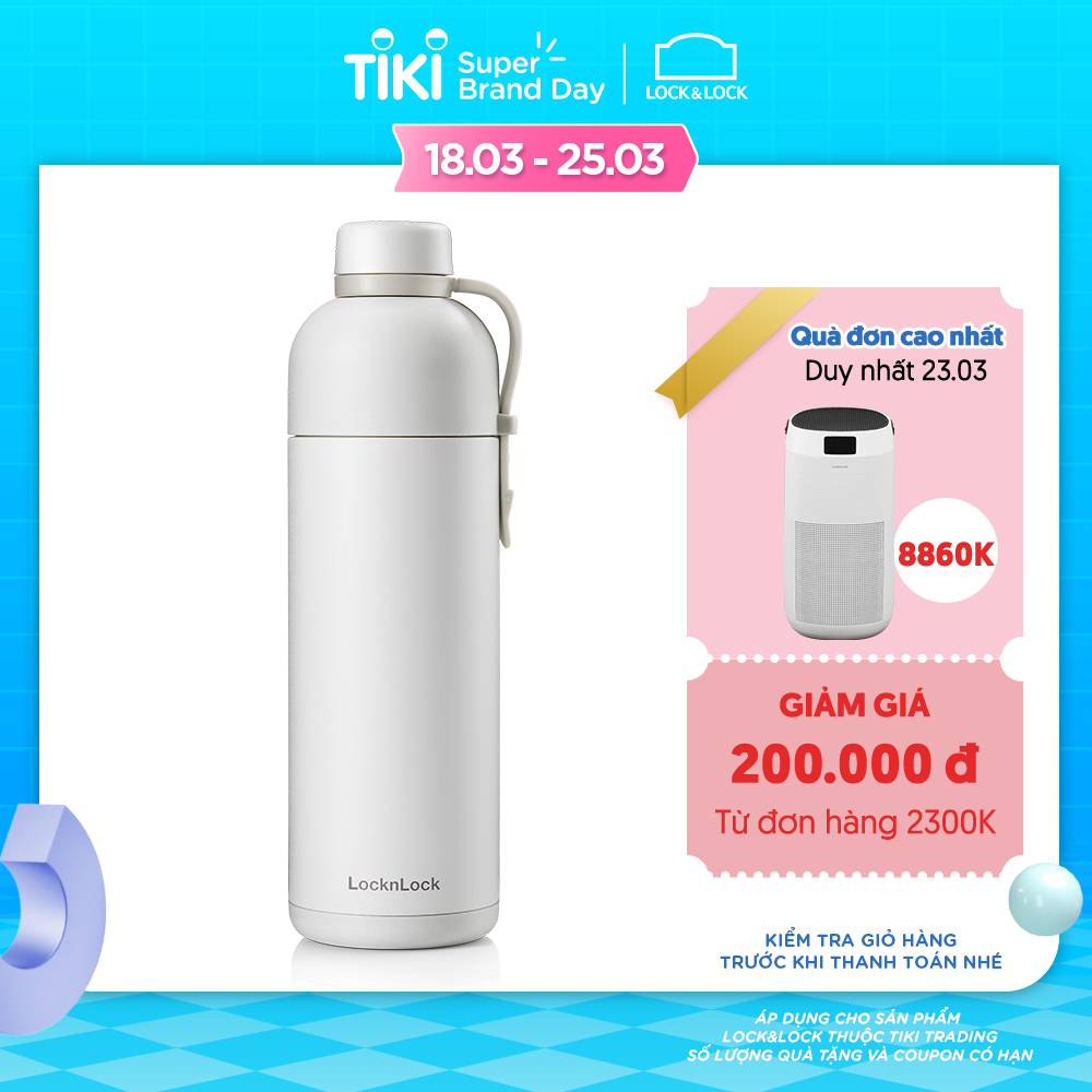 Bình giữ nhiệt Lock&amp;amp;Lock Belt Bottle LHC4267PIK 490ml - Màu