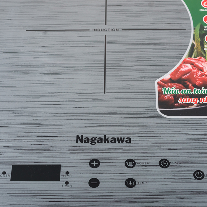 Bếp Từ cảm ứng Nagakawa NAG0710 (2000W) - Kèm Nồi Lẩu - Hàng Chính Hãng