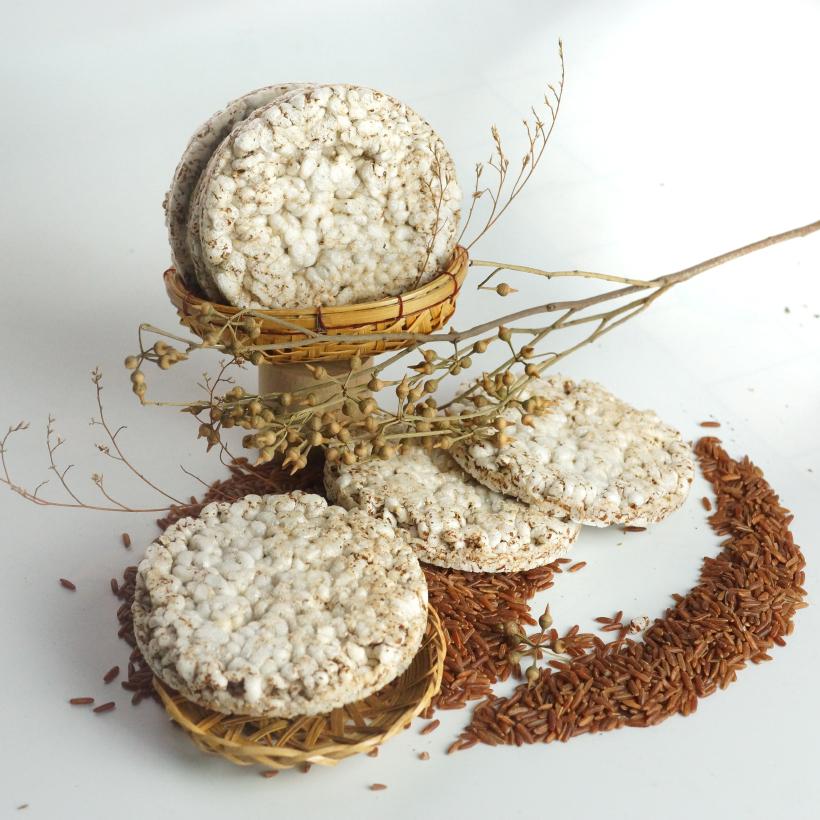 Bánh gạo lứt GUfoods (510g) - Không chiên dầu, Không đường, Từ gạo và ngũ cốc nguyên hạt, Lành mạnh, Phù hợp Eat clean, Ăn vặt healthy, Thực dưỡng, Tập gym, Thuần chay, Đa dạng hương vị