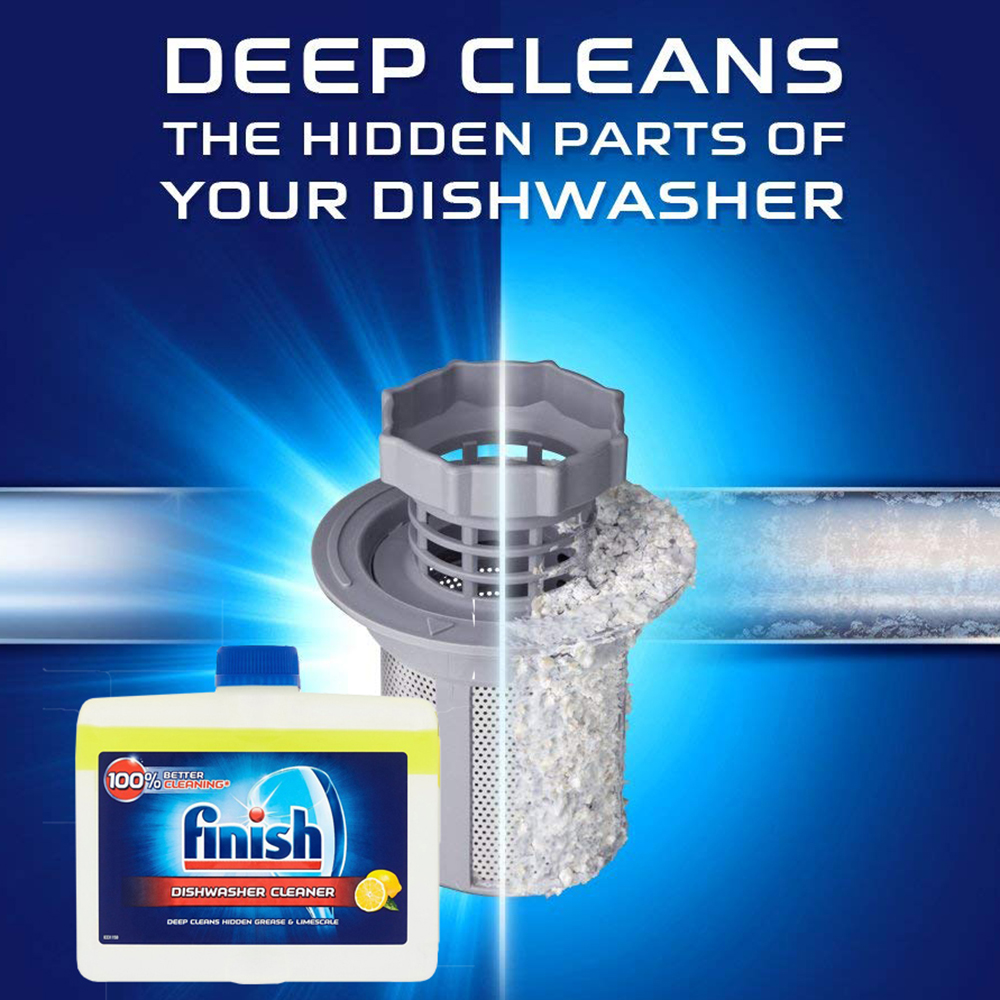 Dung dịch tẩy rửa máy rửa chén Finish Dishwasher Cleaner Lemon 250ml QT006774 - hương chanh