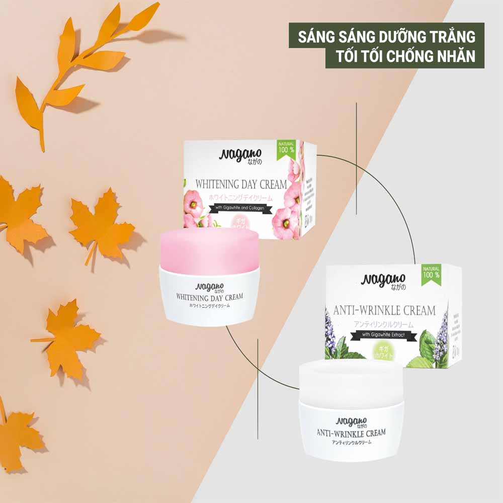 Kem Chống Lão Hóa Trắng Da Với Gigawhite Nagano 30g - Anti-Wrinkle Cream Nagano 30g - Kem chống các dấu hiệu lão hóa giúp trẻ hóa làn da