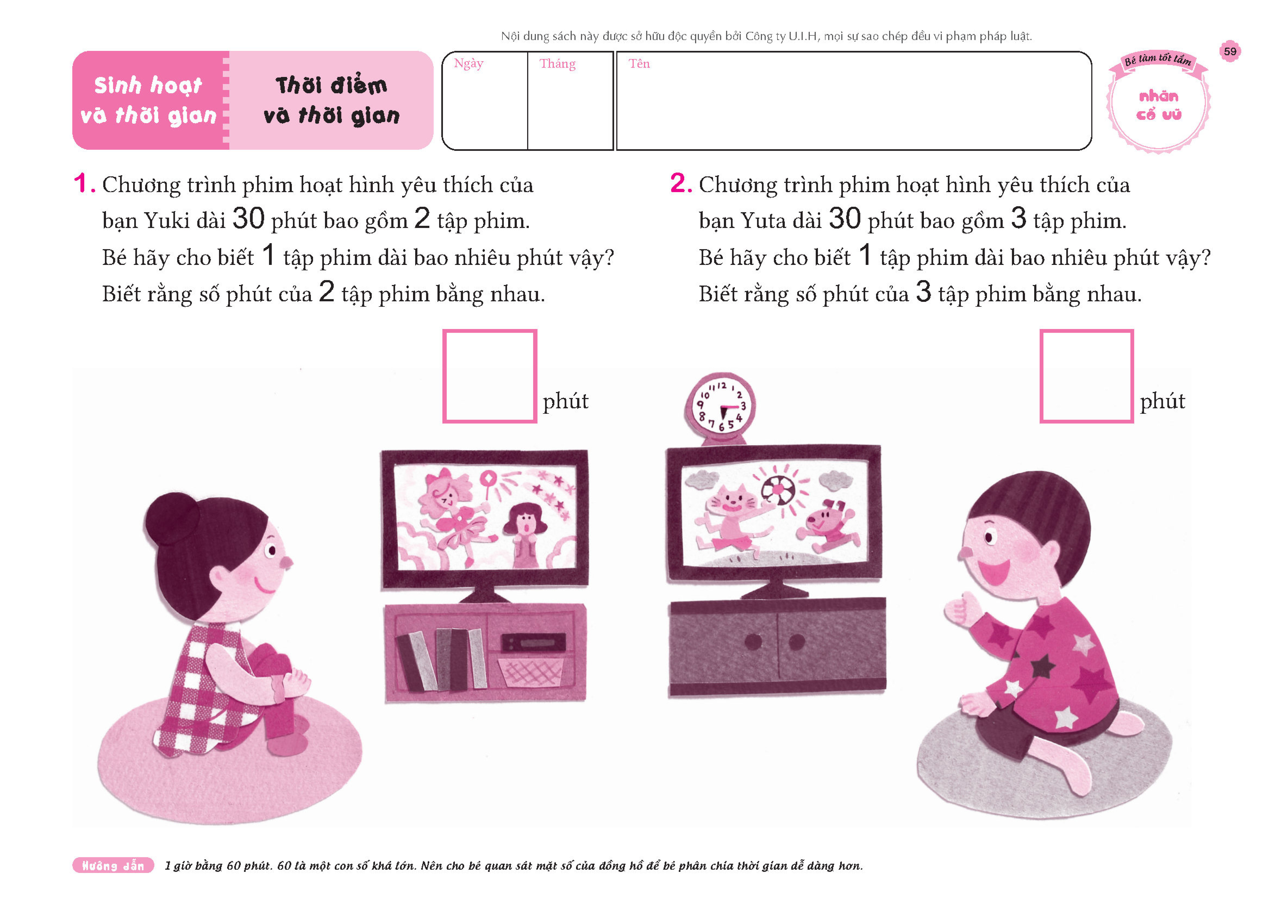 SÁCH THIẾU NHI CHO TRẺ 5-7 TUỔI _ Xem đồng hồ nâng cao