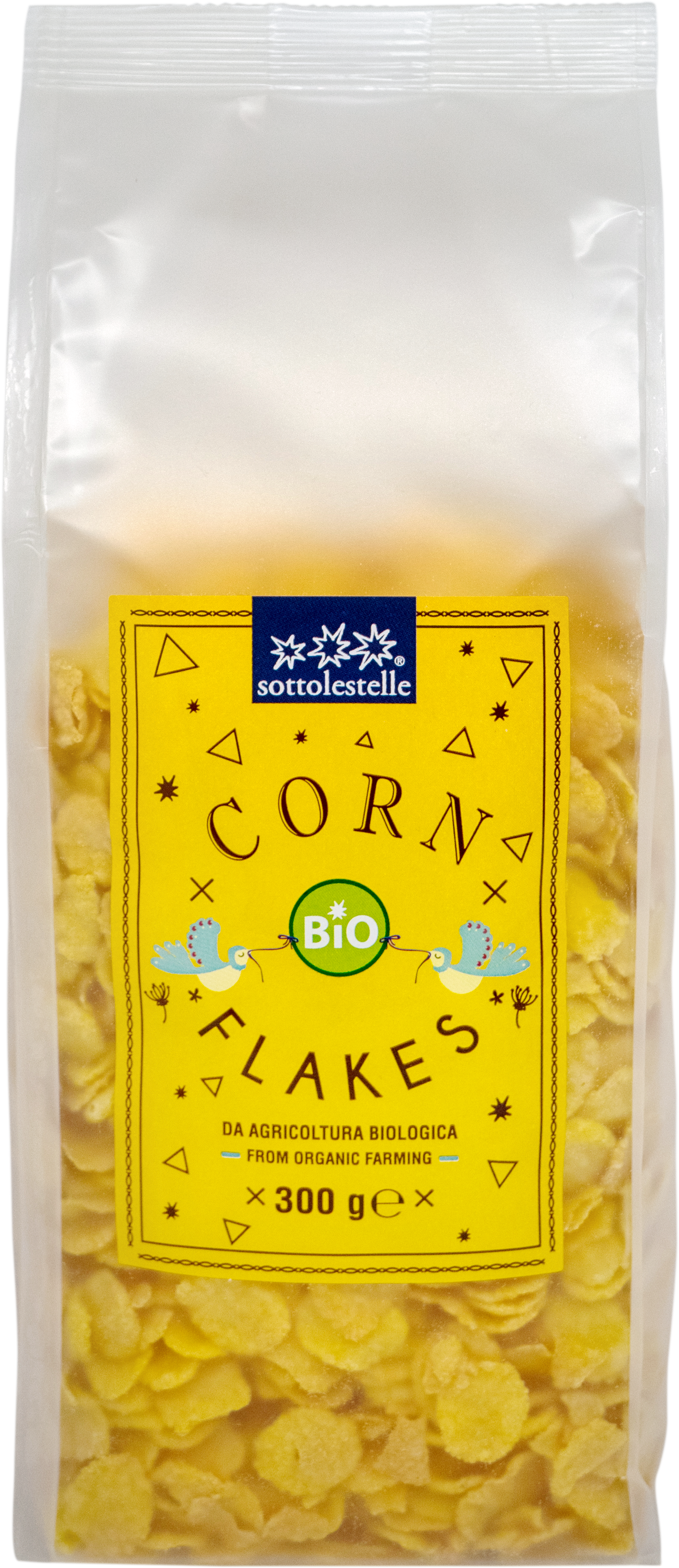 Ngũ cốc hữu cơ bắp ngô cán dẹp Sottolestelle 300g Organic Corn Flakes