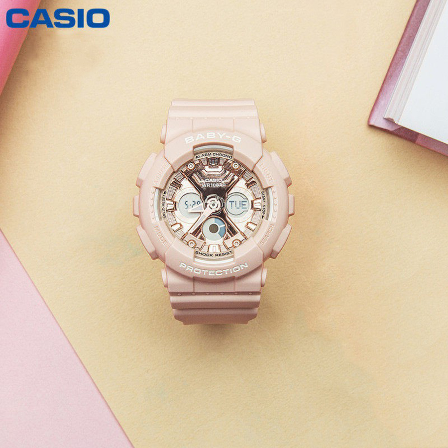Đồng hồ nữ dây nhựa Casio Baby-G chính hãng BA-130-4ADR (43mm)