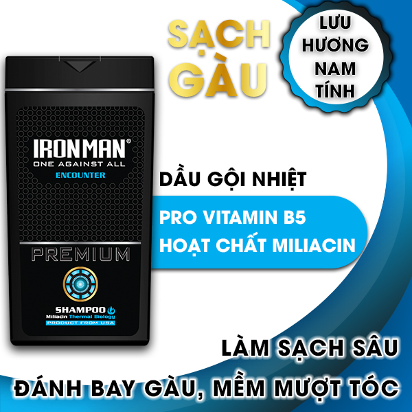 Dầu gội nhiệt hương nước hoa Ironman Encounter 380g