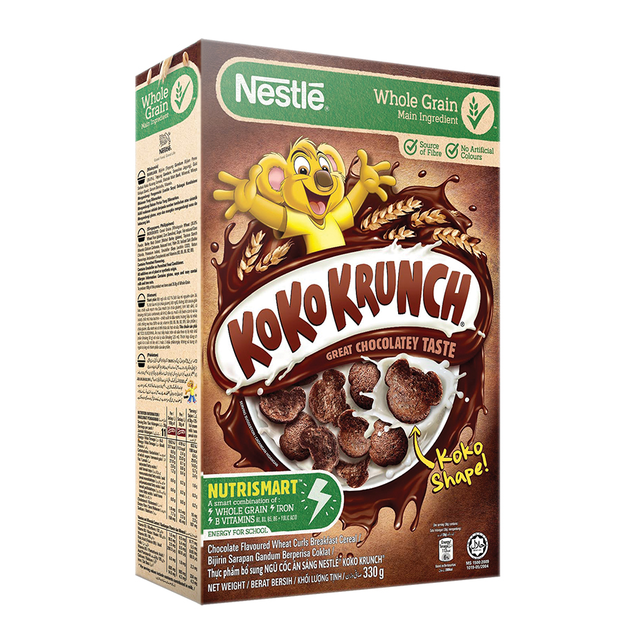 Combo 2 hộp ngũ cốc ăn sáng Koko Krunch (Hộp 330g) - Tặng 1 balo trẻ em