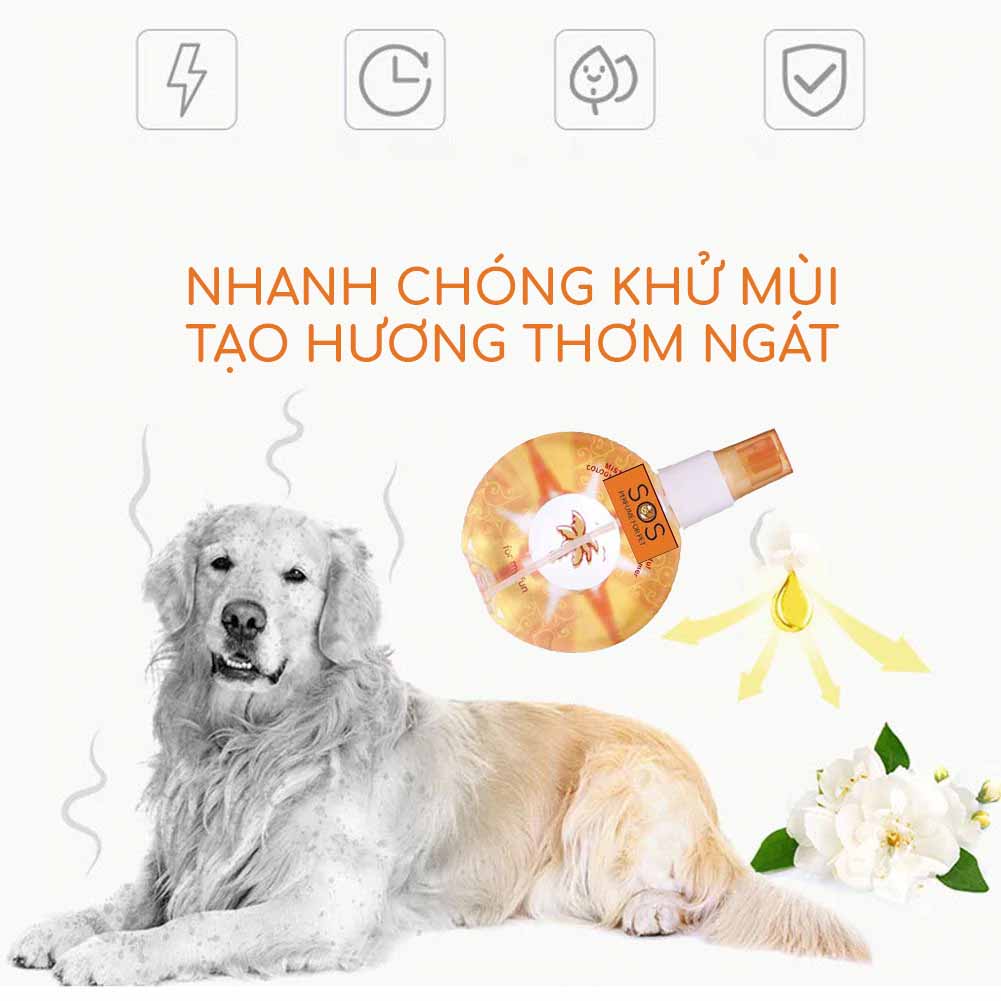 NƯỚC HOA CHO CHÓ MÈO SOS 75ML