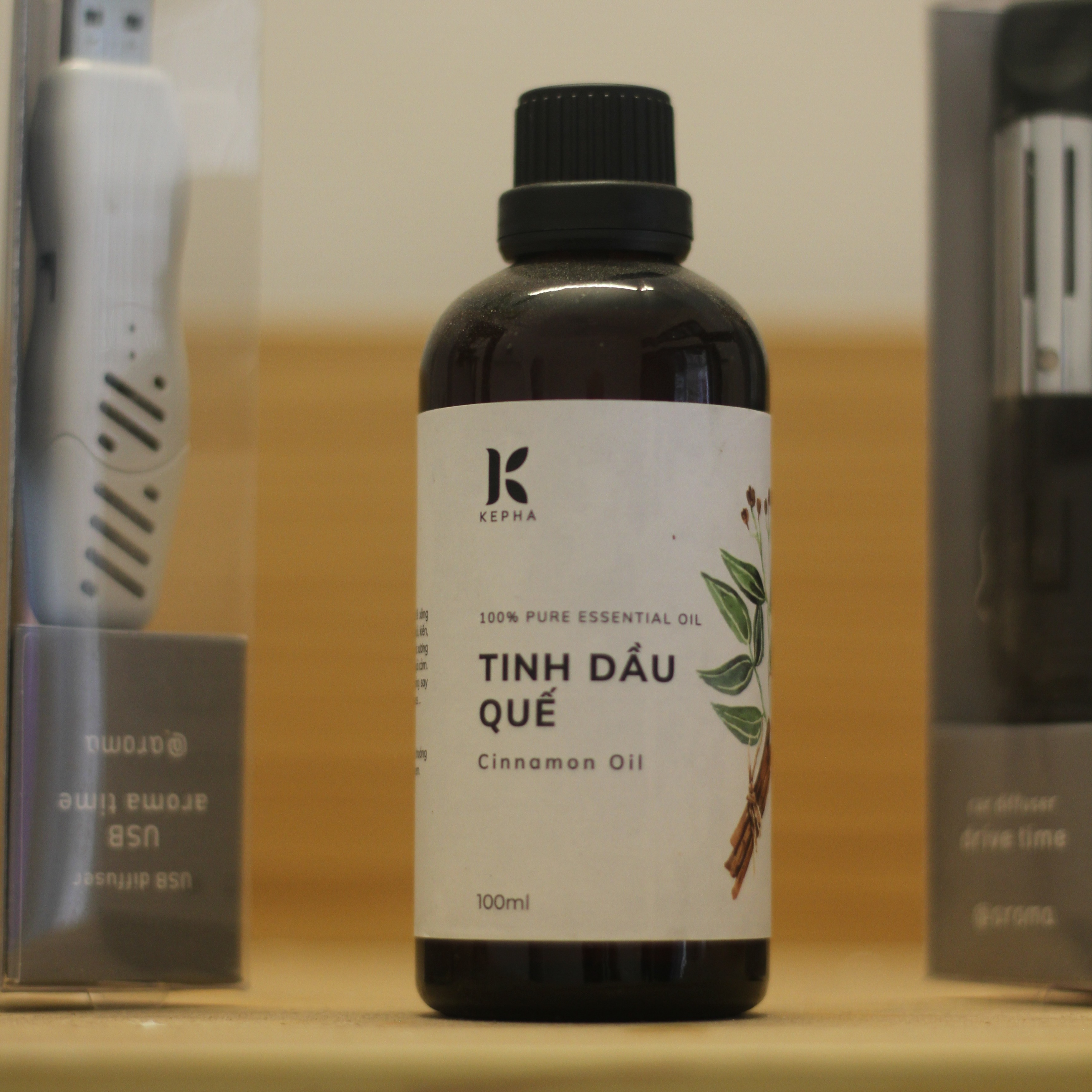 Tinh dầu Quế Kepha 100ml - Cassia Essential oil - Nguyên chất 100% - Khử mùi, lau nhà, làm sạch không khí