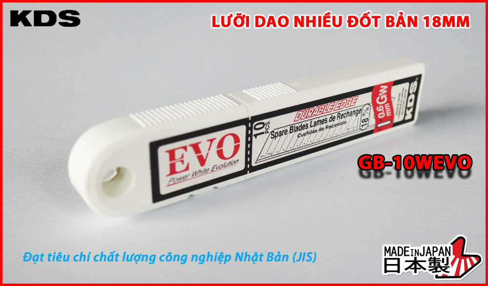 LƯỠI DAO NHIỀU ĐỐT 18mm KDS GB-10WEVO