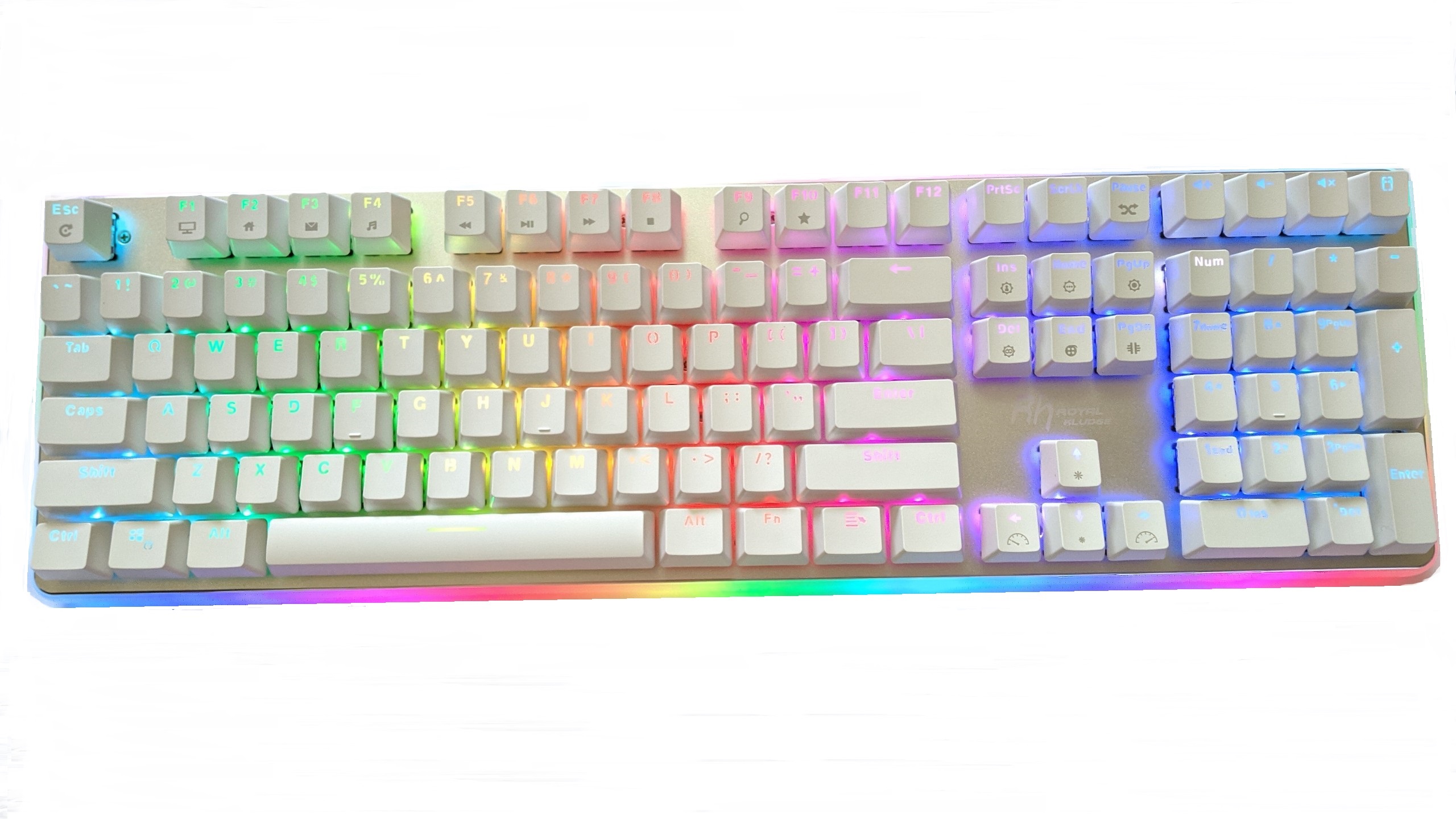 Bàn phím cơ Chơi Game RK918 RGB. Thiết kế đẹp, đèn nền RGB rực rỡ. Có dây, Full size 108 phím. Đủ màu và Switch - Chính Hãng Royal Kludge