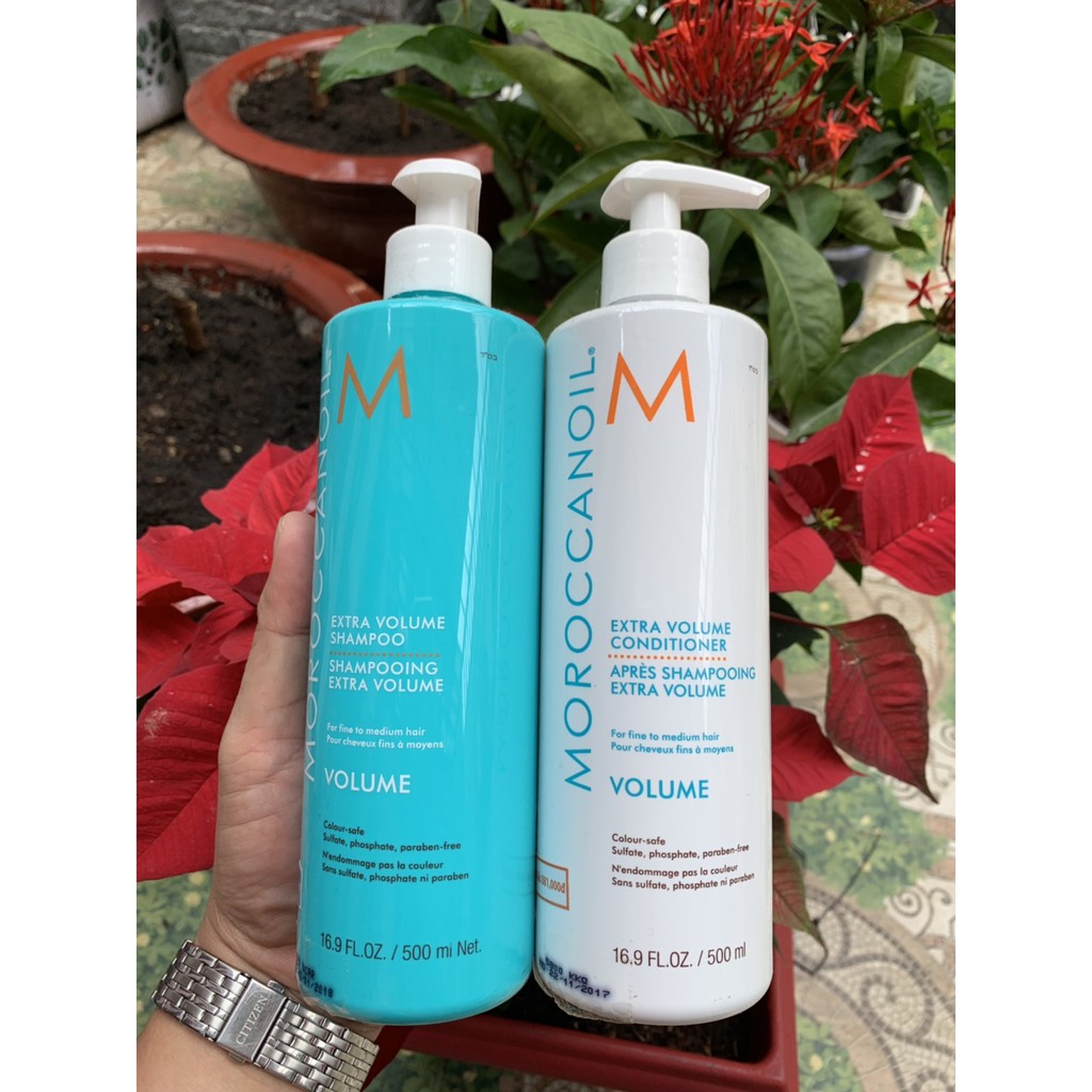 Bộ dầu gội xả tăng phồng tóc Moroccanoil Extra Volume shampoo Conditioner 500ml - Hàng chính hãng