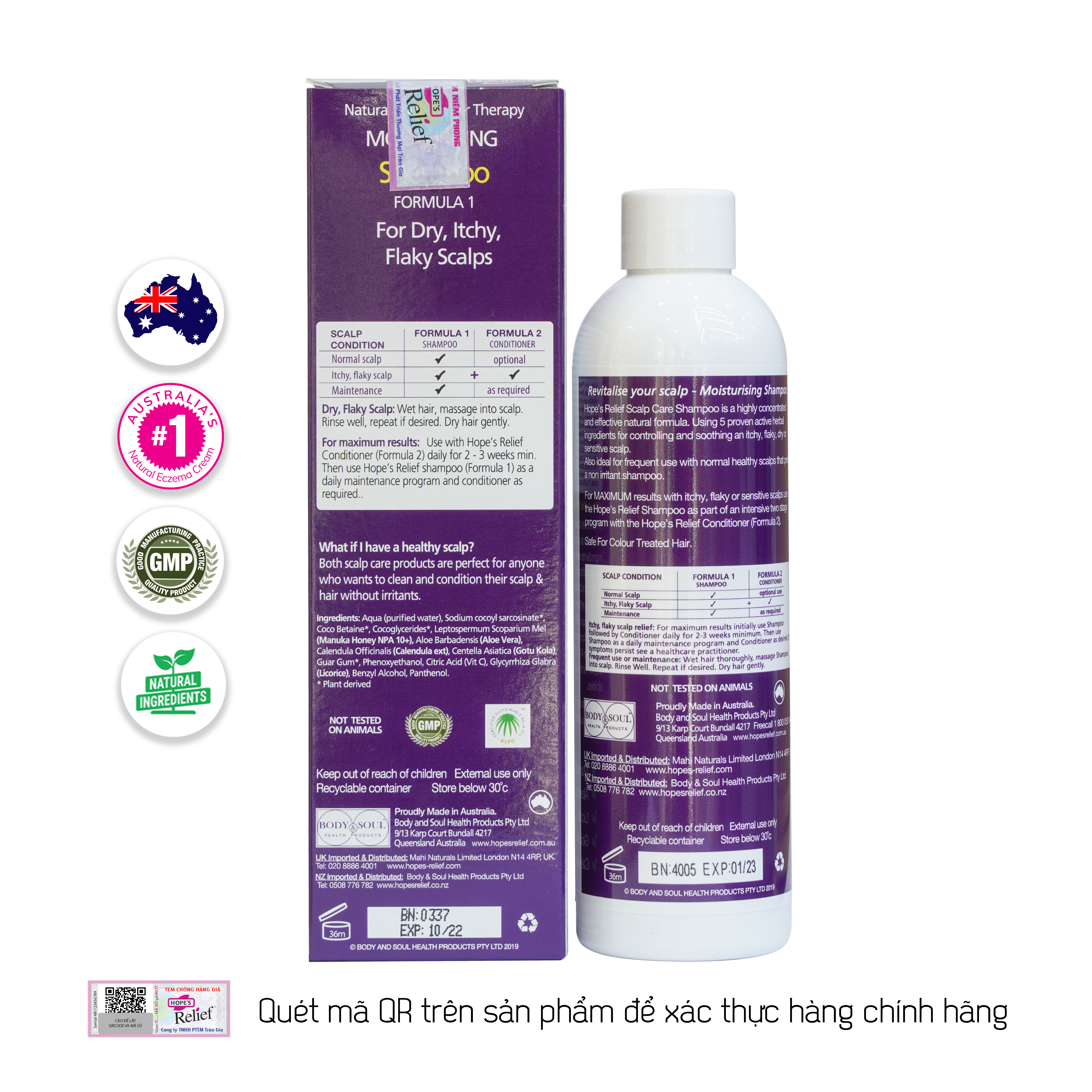 Dầu gội Hope’s Relief cho da đầu có gàu, khô ngứa 200ml