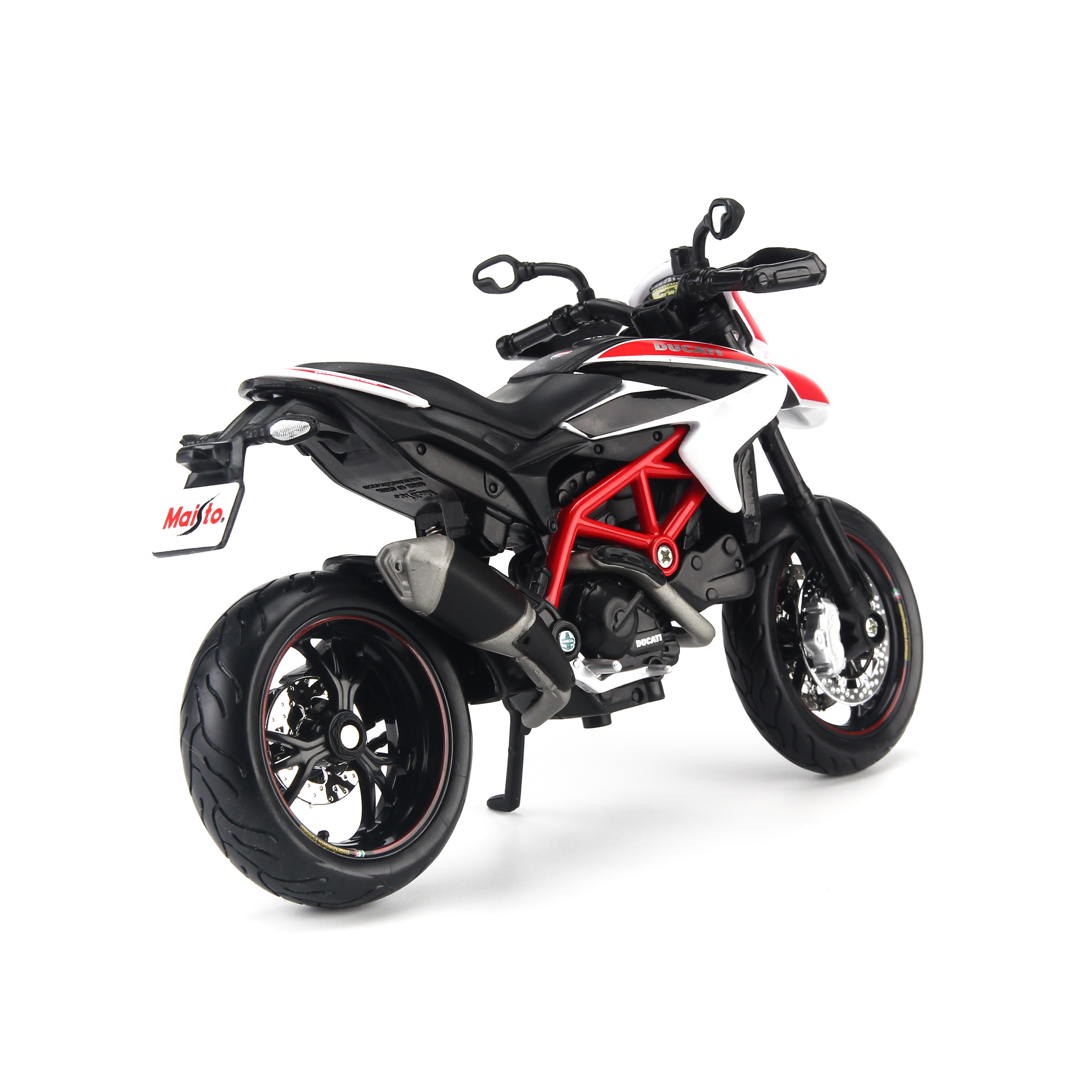 Mô Hình Xe Ducati Hypermotard SP 2013 White 1:12 Maisto MH-31101
