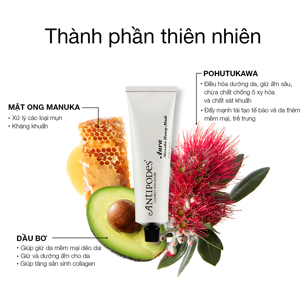 Mặt Nạ Dưỡng Da Antipodes Aura Manuka Honey Mask 75ml