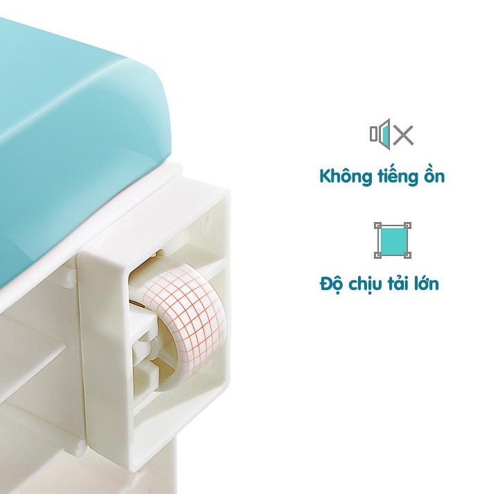 Tủ Kub 4 tầng bằng nhựa đựng quần áo cho bé, có ngăn treo đồ, màu sắc bắt mắt