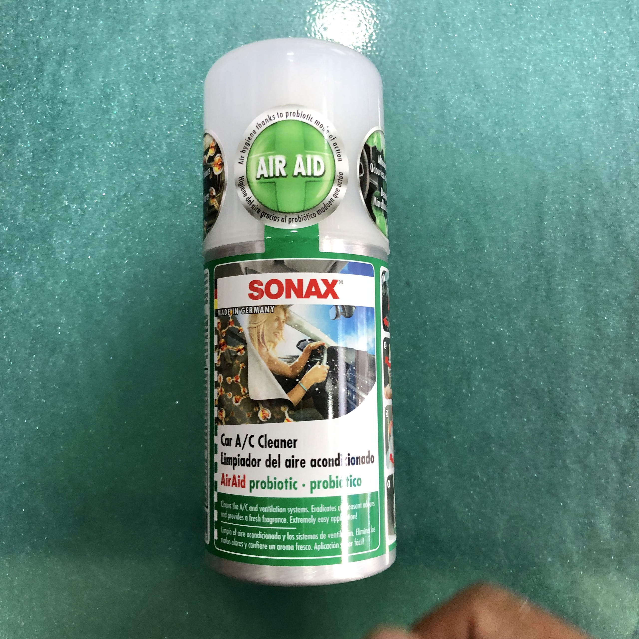 Chai khử mùi làm sạch dàn lạnh dạng hơi Sonax Car A/C Cleaner 100ml 323100