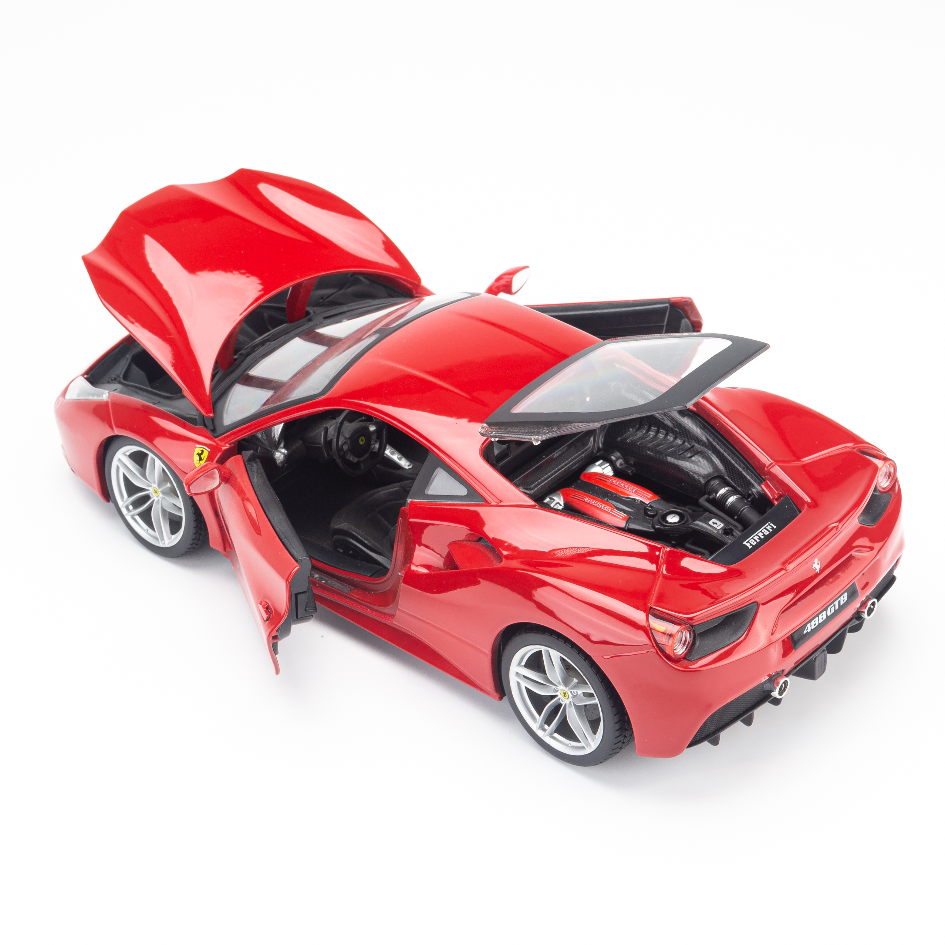 Mô Hình Xe Ferrari 488 GTB Red 1:18 Bburago - MH18-16008
