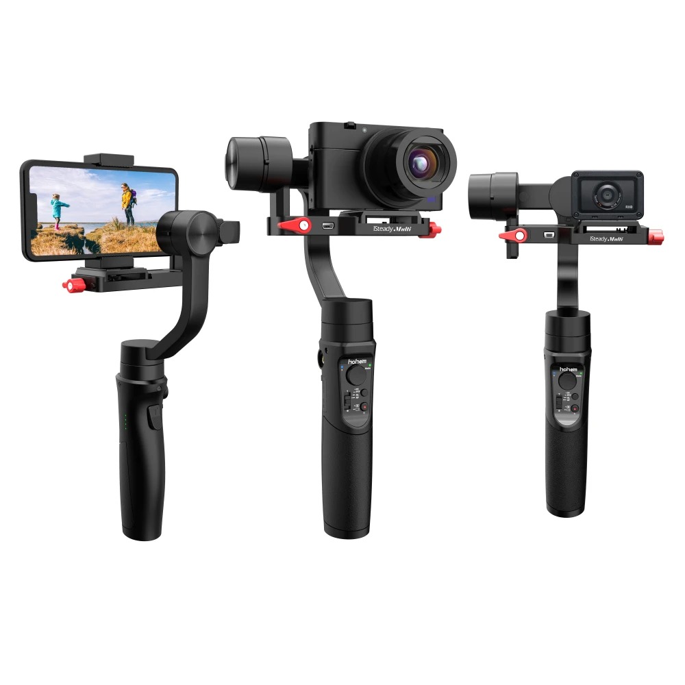 Gimbal Chống Rung 3 Trong 1 Dùng Cho Smartphone, Action Camera, Digital Camera, Nhận Diện Khuôn Mặt, Hoạt Động 8 Giờ Hohem ISteady Multi - Hàng chính hãng