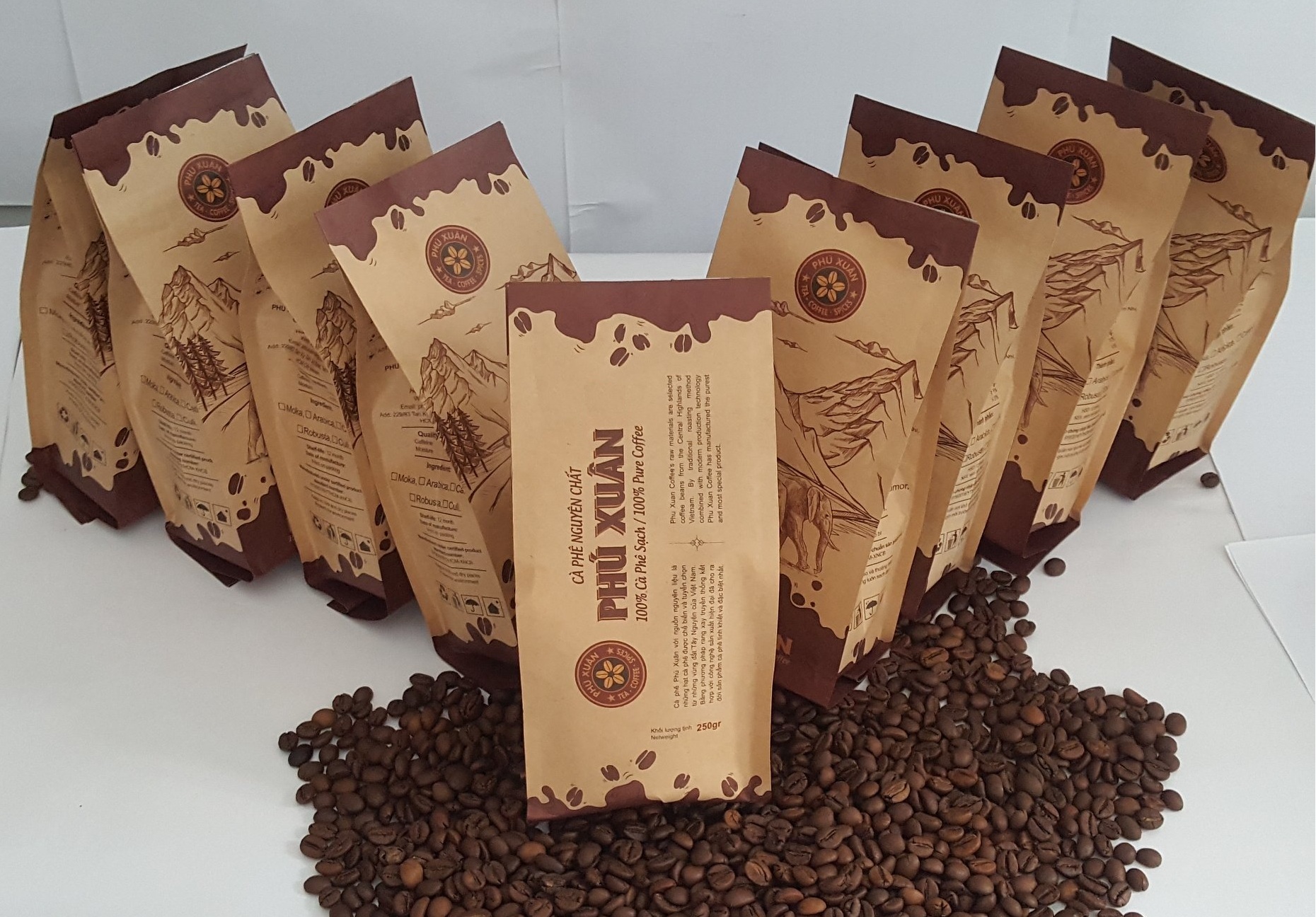 Cà Phê Ngovina - Robusta Buôn Ma Thuột- 1Kg (Dạng Hạt)