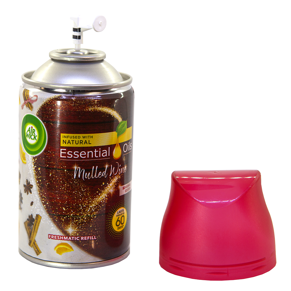 Bình xịt tinh dầu thiên nhiên Air Wick Mulled Wine 250ml QT06515 - cam, quế, hồi