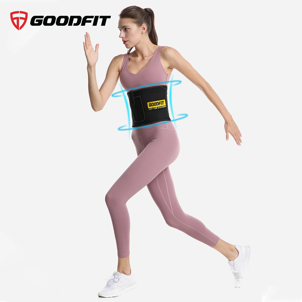 Đai lưng mềm tập gym, đai cuốn nóng giảm mỡ bụng GoodFit GF724WS