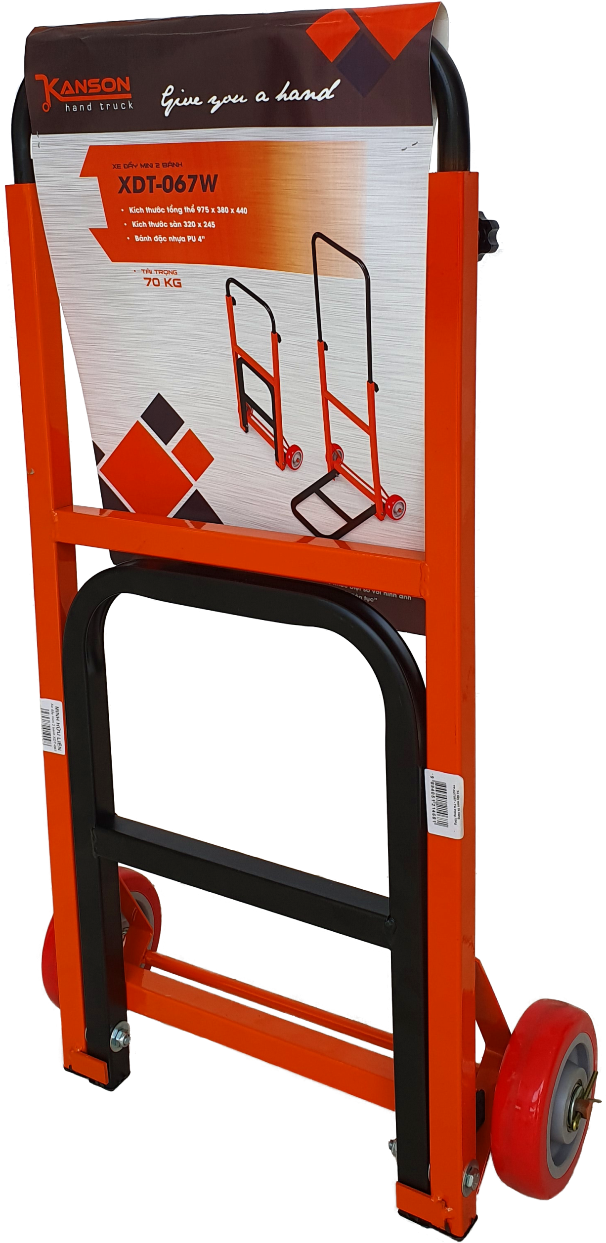 Thanh lý Xe đẩy hàng bằng sắt 2 bánh Kanson - Tải trọng 317kg