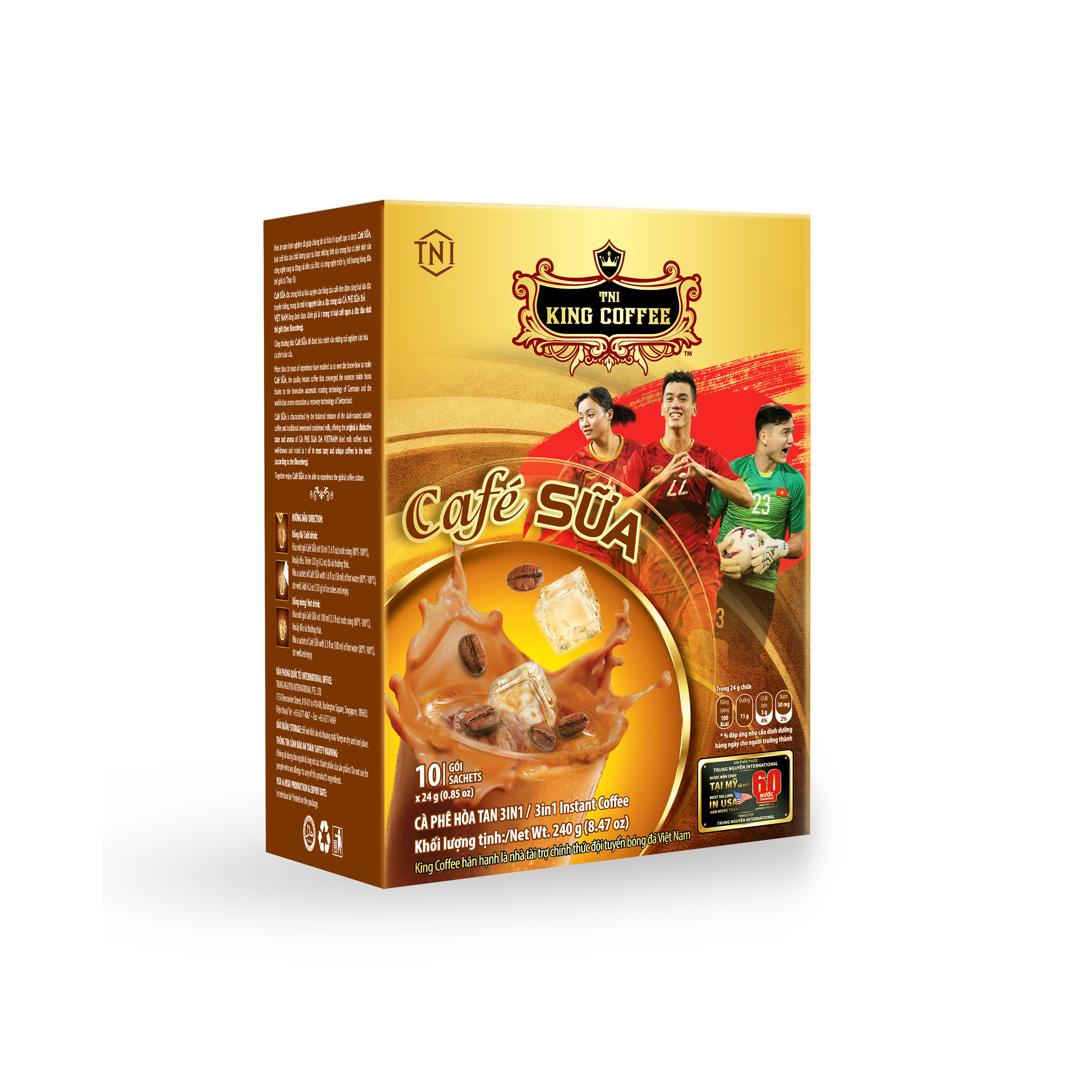 Cà phê King Coffee sữa 3in1 240g
