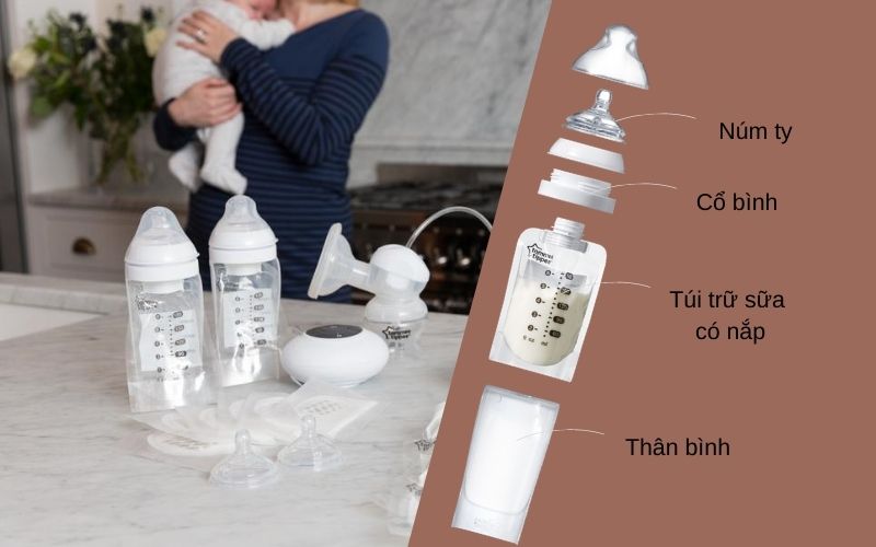 Bình bú sữa tiện lợi Tommee Tippee - Express & Go