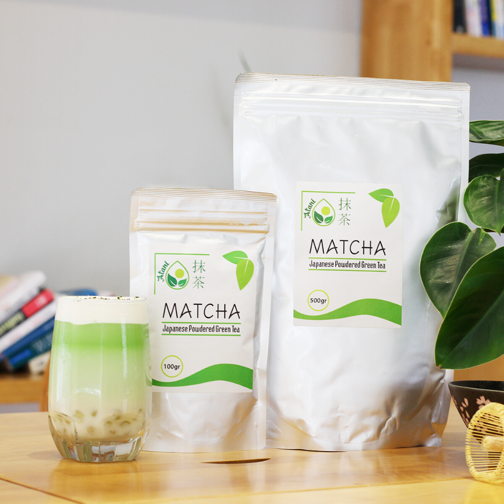 Bột Trà Xanh Nhật Bản Matcha Atani - 100% bột Matcha tự nhiên - Gói 500g / Hàng nhập khẩu trực tiếp từ Nhật Bản