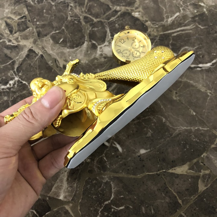 Tượng phật di lặc kéo bao tiền vàng trang trí bàn làm việc, phòng khách, ban thần tài, shop bán hàng AC6688