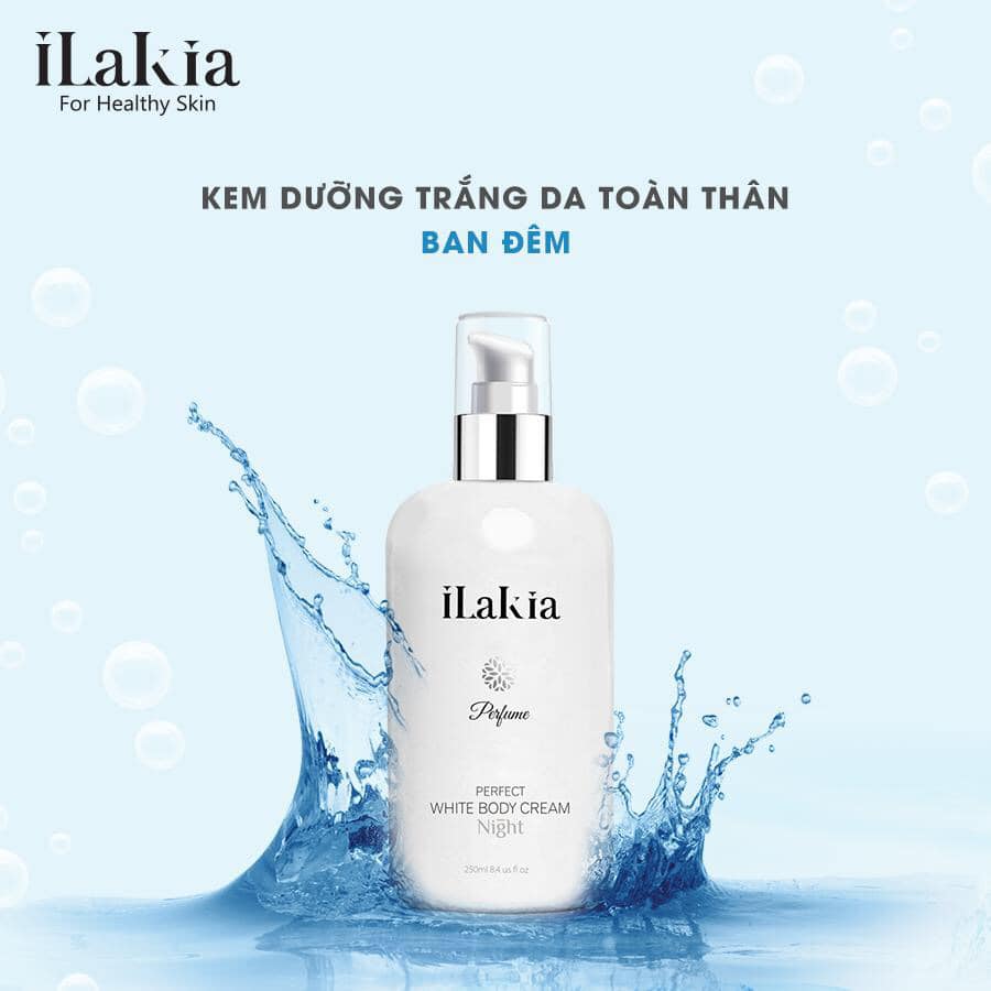 iLakia - Kem Dưỡng Trắng Body PERFECT WHITE CREAM Hương Nước Hoa - Ban Đêm 250ml KOREA