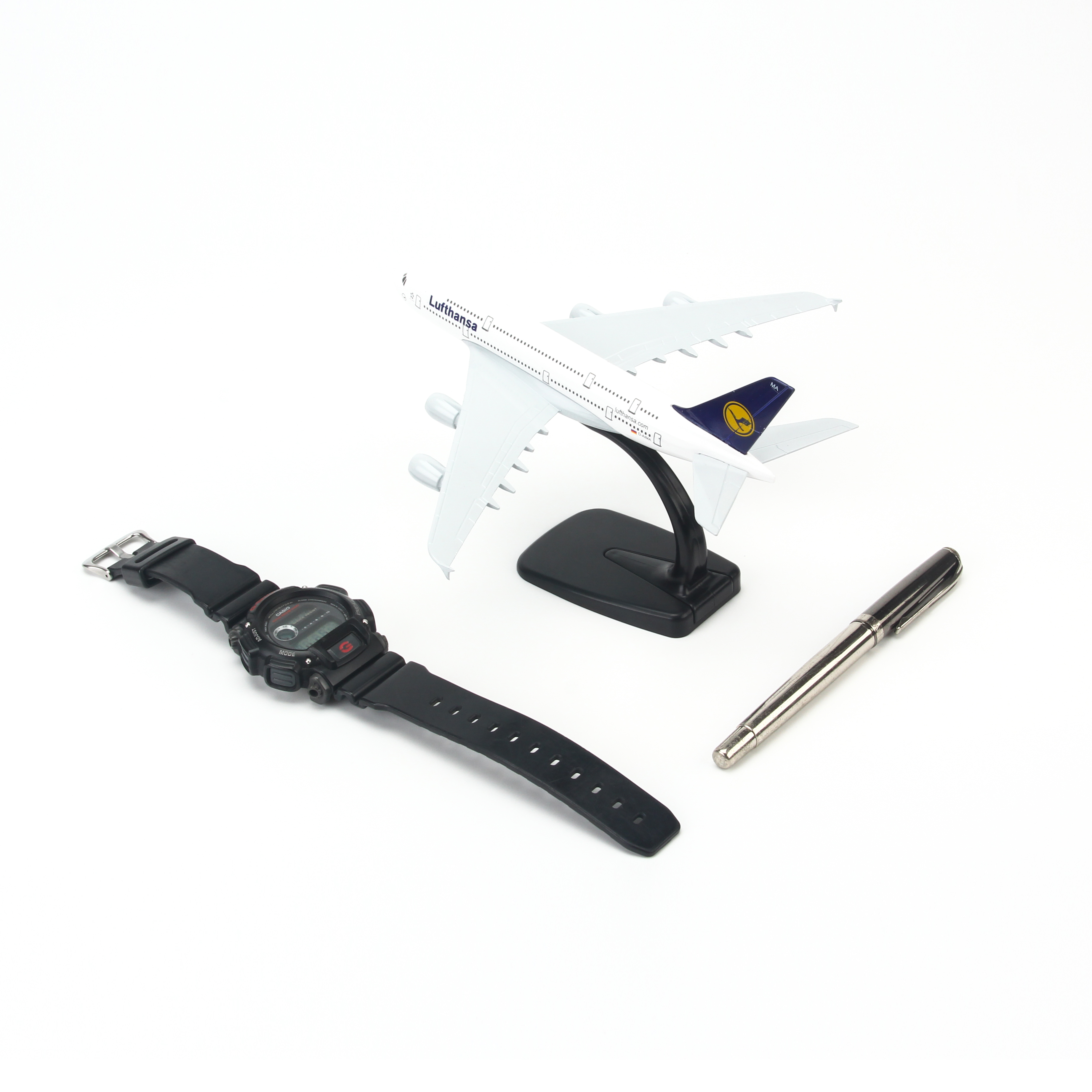 Mô Hình Máy Bay Trưng Bày Airbus A380 Lufthansa Everfly (20cm)