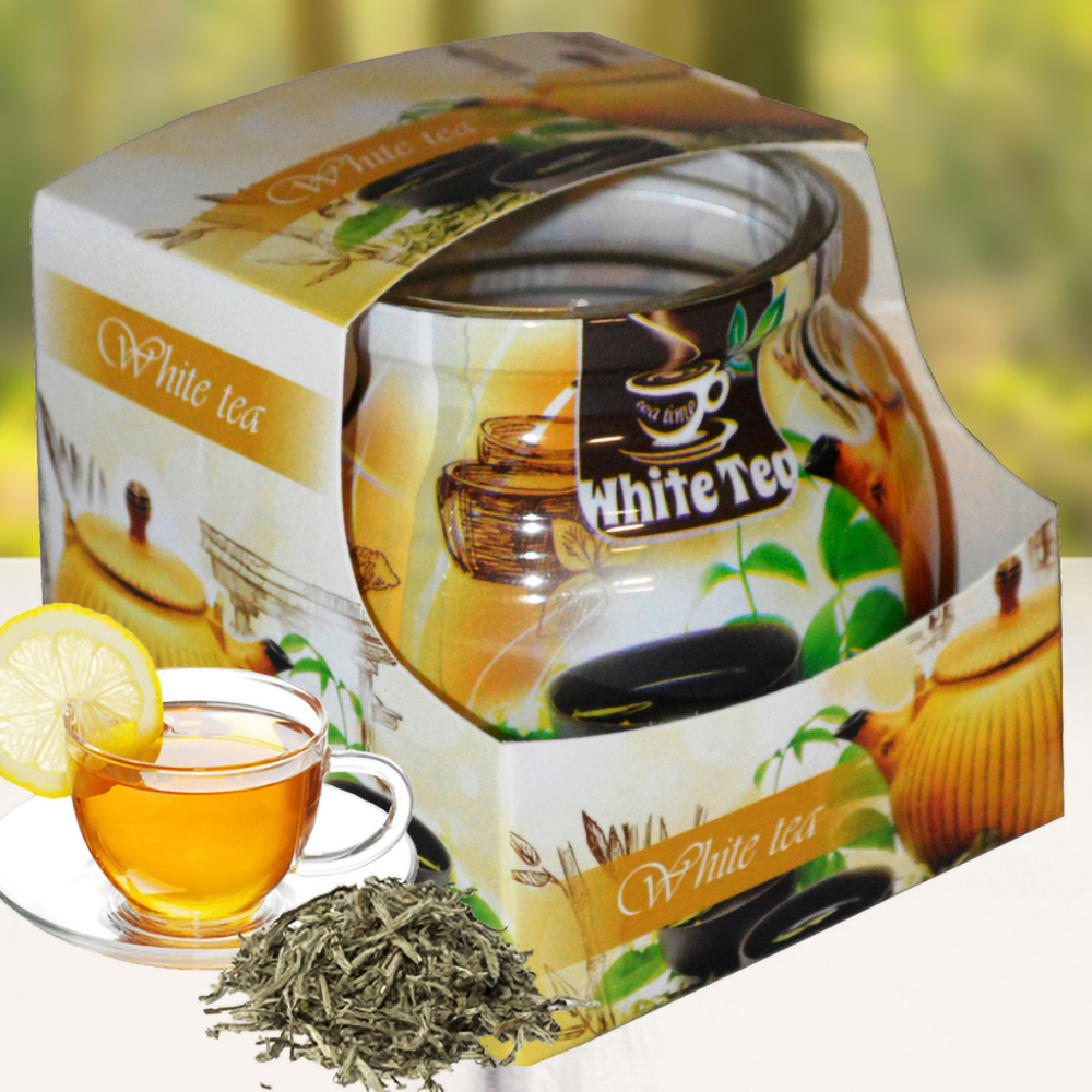 Ly nến thơm tinh dầu Admit White Tea 85g QT01894 - hương trà trắng