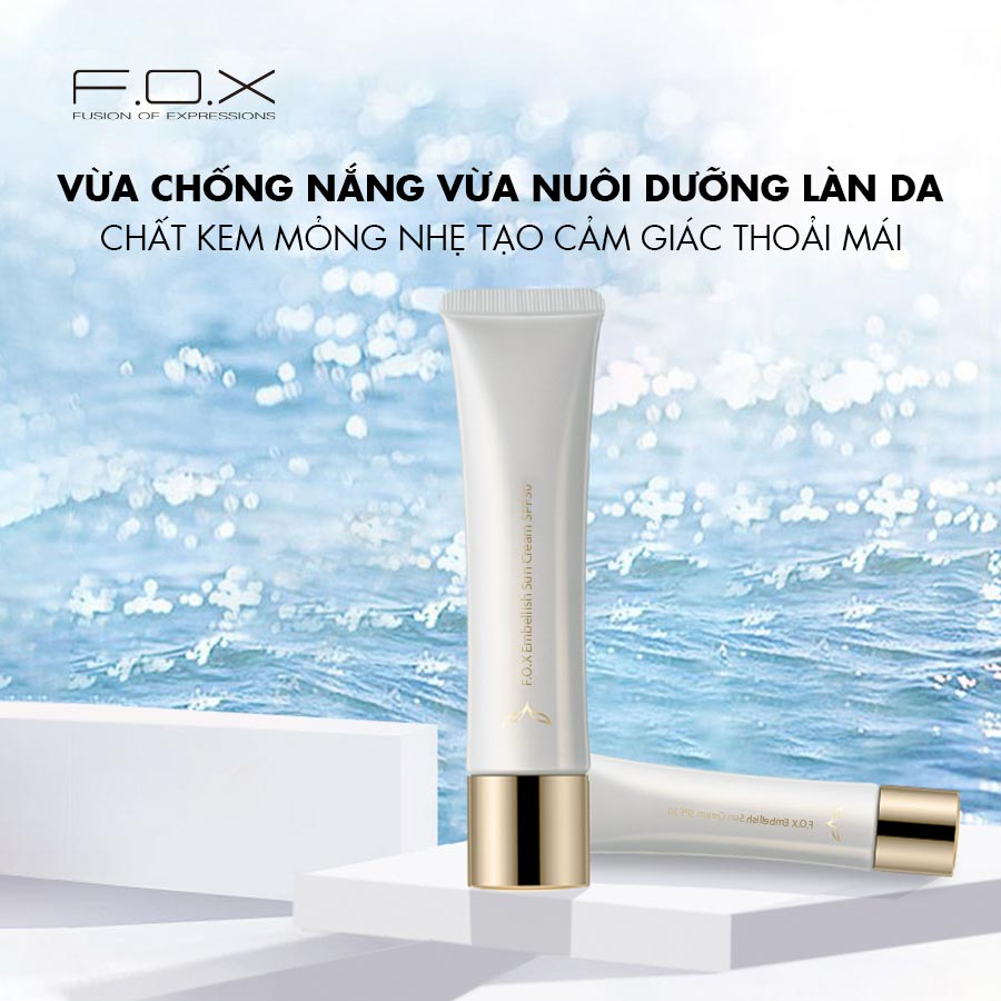 Sữa Chống Nắng Bảo Vệ Da Hoàn Hảo F.O.X - SPF30  Embellish Sun Cream SPF30 35ml