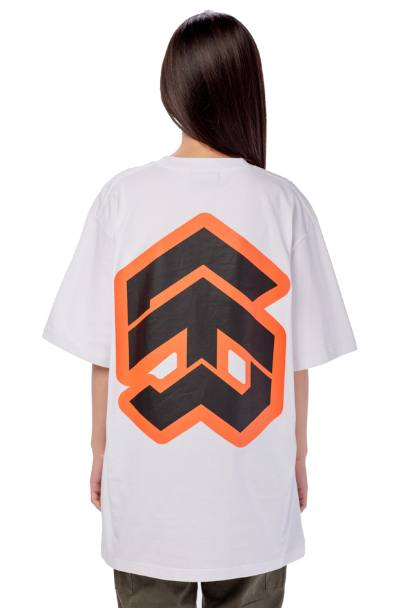 Áo Thun 5THEWAY Tay Ngắn Trắng aka 5THEWAY /stroke/ BIG LOGO NEW TEE in WHITE