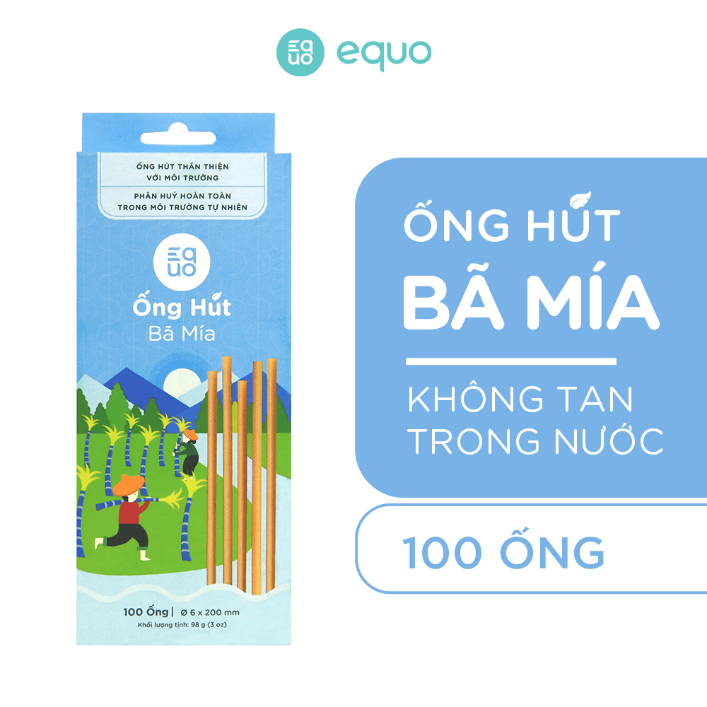 Combo 4 hộp ống hút EQUO 100 ống - Sở hữu bộ sưu tập xanh tiết kiệm hơn 100k