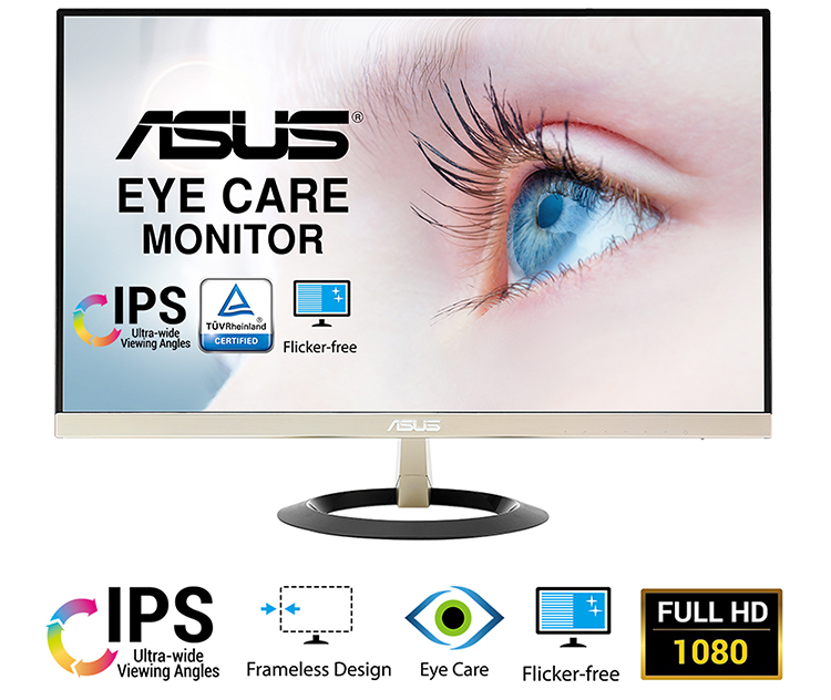 Màn Hình Asus VZ279H 27 inch Full HD (1920 x 1080) 5ms 60Hz IPS Stereo RMS 2W x 2 - Hàng Chính Hãng